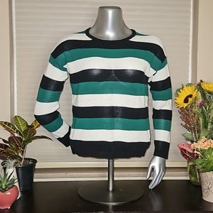 EUC Limited Striped Crew Neck Knit Sweater - Size M